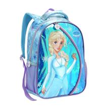 Mochila Escolar Meninas Princesa Da Neve Holográfica Seanite