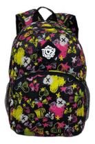 Mochila Escolar Meninas Reforçada Estampada Coração Love Bag 25L Colorida DLui Mochila Escolar Meninas Reforçada Estampada Coração Love Bag 25L Colorida DLui