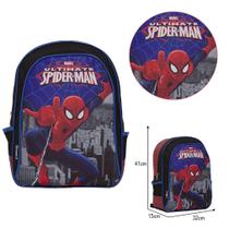 Mochila Escolar Menino Herói Spider Man Juvenil Passeio Aula