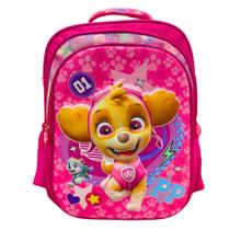 Mochila Escolar Menino Menina Costas Patrulha Canina 3D