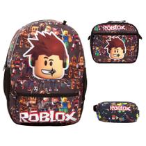 Mochila Escolar Menino Roblox Juvenil Passeio Aula Reforçada Mochila Escolar Menino Roblox Juvenil Passeio Aula Reforçada