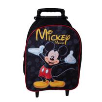 Mochila Escolar Mickey Mouse Carrinho Menino Preta Mochila Escolar Mickey Mouse Carrinho Menino Preta