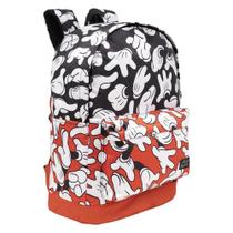 Mochila Escolar Mickey Mouse Disney Clássica 25L Impermeável Presente Criança Volta As Aulas T0316