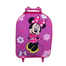 Mochila Escolar Minie Rosa Carrinho Menina Rosa