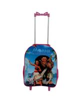 Mochila Escolar Moana Carrinho Menina Rosa Mochila Escolar Moana Carrinho Menina Rosa