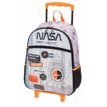 Mochila Escolar Nasa Astro Infantil Rodinhas Tam Grande