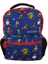 Mochila Escolar Nintendo Mario Kart 40cm - Azul - Para Meninos e Meninas