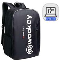Mochila Escolar Notebook 17 Com Capa Chuva Motoboy Wu59