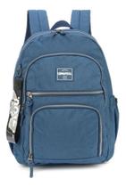 Mochila Escolar Notebook Crinkle Tactel Up4You - Azul - Luxcel Mochila Escolar Notebook Crinkle Tactel Up4You - Azul - Luxcel