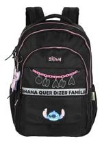 Mochila escolar notebook original resistente disney stitc