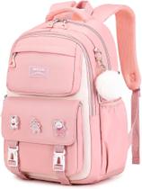 Mochila escolar OMKARSY para meninas com laptop 15.6 rosa