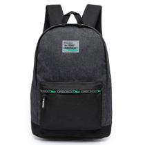 Mochila Escolar Onbongo Preta Trabalho Casual Viagem