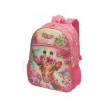 Mochila Escolar Pacific Pack Girafa Rosa - 997A04