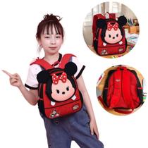 Mochila Escolar Passeio De Costas Menina Infantil Minnie