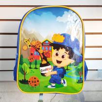 Mochila escolar pequena infantil para criança menino 33cm x 26cm personagem lucas neto