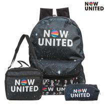 Mochila Escolar Pop Now United Costas Kit Lancheira+Estojo