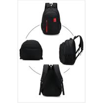 Mochila Escolar Preta Reforçada Trabalho Fashion QL098