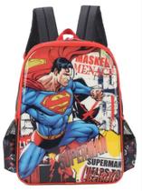 Mochila Escolar Preto Superman Luxcel