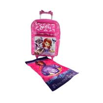 Mochila Escolar Princesa Sofia Com Rodinhas Tam G