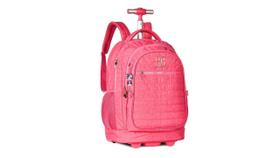 Mochila Escolar Rebecca Bonbon 2Em1 Costas E Rodas Pink