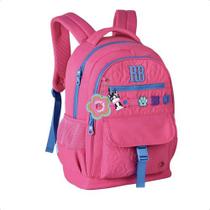 Mochila Escolar Rebecca Bonbon Flower Power 17.5 Feminina Com Bolso Antifurto E Alça Carona Mochila Escolar Rebecca Bonbon Flower Power 17.5 Feminina Com Bolso Antifurto E Alça Carona