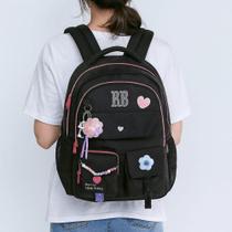 Mochila Escolar Rebecca Bonbon Love Black Clio