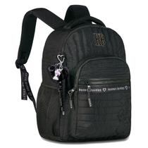 Mochila Escolar Rebecca Bonbon Preta com Pompom RB Juvenil Mochila Escolar Rebecca Bonbon Preta com Pompom RB Juvenil