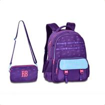Mochila Escolar Rebecca Bonbon Urban Mix 17.5 Com Pochete Removível Antifurto E Alça Carona Mochila Escolar Rebecca Bonbon Urban Mix 17.5 Com Pochete Removível Antifurto E Alça Carona
