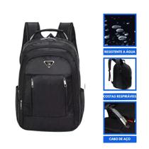 Mochila Escolar Resistente Notebook Premium Impermeável Cabo De Aço Unissex