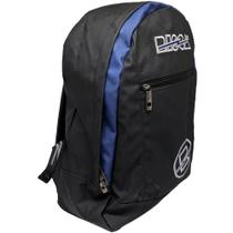 Mochila Escolar Risca 9078 - Preta/Azul