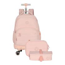 Mochila Escolar Rodas 360º + Lancheira + Estojo 100 Lápis Up4you Mochila Escolar Rodas 360º + Lancheira + Estojo 100 Lápis Up4you