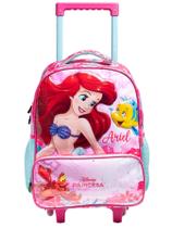 Mochila Escolar Rodas Alças Princesa Ariel Pequena Sereia Mochila Escolar Rodas Alças Princesa Ariel Pequena Sereia