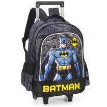 Mochila Escolar Rodas e Costas Batman Luxo - Original DC CZ