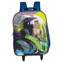 Mochila Escolar Rodinha Buzz Lightyear Toy Story Luxcel Azul Mochila Escolar Rodinha Buzz Lightyear Toy Story Luxcel Azul