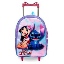 Mochila Escolar Rodinha Infantil Feminina Menina Lilo Stitch - Pikuka