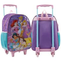 Mochila escolar rodinha infantil Princesas Disney roxo Xeryus Mochila escolar rodinha infantil Princesas Disney roxo Xeryus