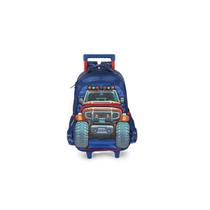 Mochila Escolar Rodinha Jeep Led Up4you 022416 CorAzul