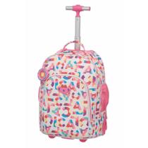Mochila Escolar Rodinha Lilica Ripilica Lovit Flower Meninas