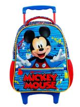 Mochila Escolar Rodinha Luxo Mickey Mouse Original Disney 2