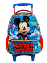 Mochila Escolar Rodinha Luxo Mickey Mouse Original Disney