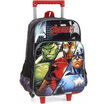 Mochila escolar rodinha Vingadores Luxcel