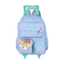 Mochila Escolar Rodinhas C/ Alças UP4YOU Luxcel Cores