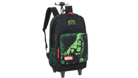 Mochila Escolar Rodinhas E Costas 2Em1 Hulk Avengers