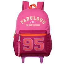 Mochila Escolar Rodinhas Fabulous Girls Feminina Clio Style