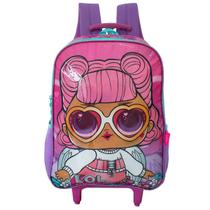 Mochila Escolar Rodinhas Lol Surprise Fashion Luxcel Meninas