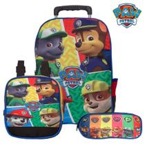 Mochila Escolar Rodinhas Patrulha Canina Resistente Toys 2U