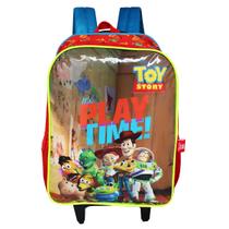 Mochila Escolar Rodinhas Toy Story Luxcel Woody E Buzz Pixar