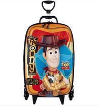 Mochila Escolar Rodinhas Toy Story Woody Disney 3D Maxtoy