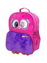 Mochila Escolar Santino Coruja Camurça Sweet Rosa SGM188547