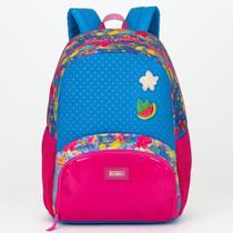 Mochila Escolar Sestini M Plus Floral Color